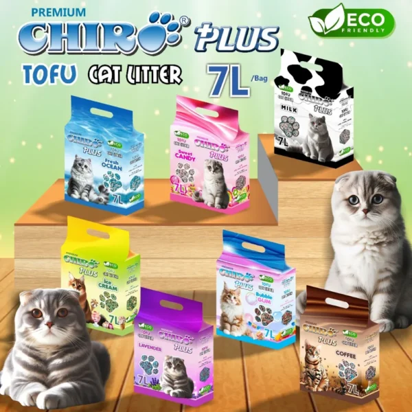 Pasir Kucing Tofu Chiro Plus 7 Liter