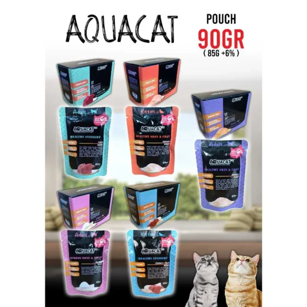 Aquacat Wet Food Pouch untuk Kucing