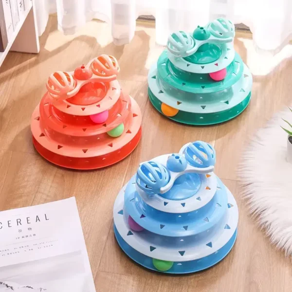 Cat Tower Mainan untuk Kucing dengan Bola - Image 2