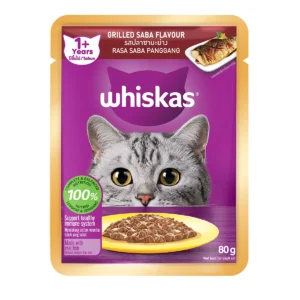 Whiskas Pouch Adult (80gr) - Grilled Saba