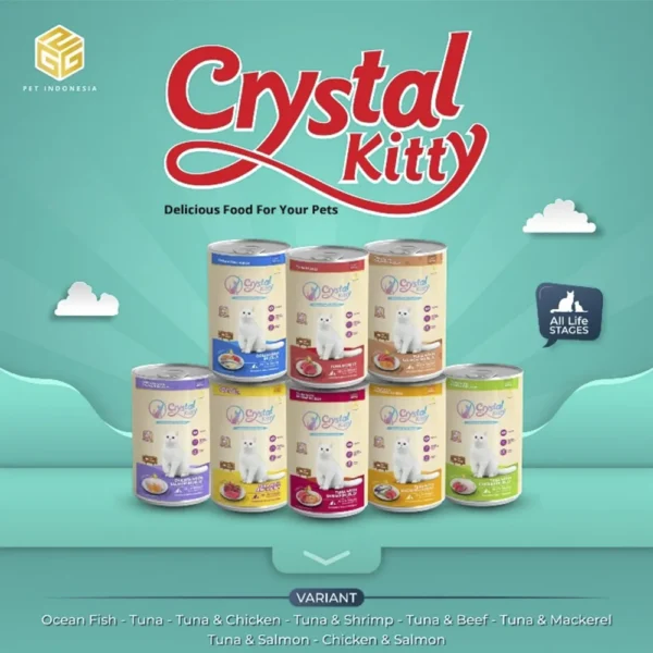Crystal Kitty Kaleng 400gr