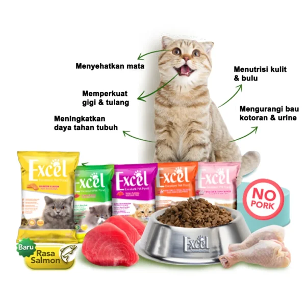 Excel Cat Dry Food 500 gr untuk Kucing