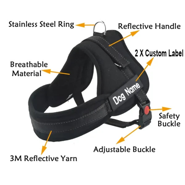 Harness Rompi Anjing Besar (tanpa tali) - Image 2