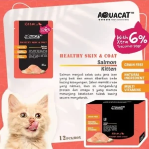 Aquacat Pouch Kitten (90gr) - Salmon