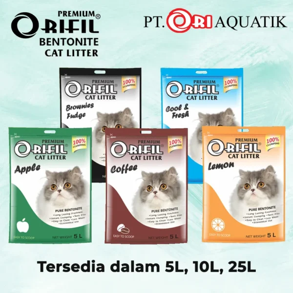 Pasir Bentonite Orifil Cat Litter