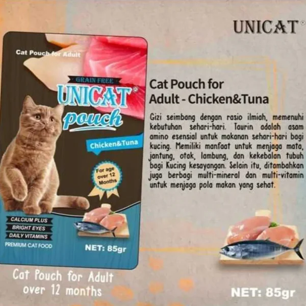 Unicat Wet Food Pouch 85gr untuk Kucing - Image 3