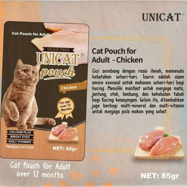 Unicat Wet Food Pouch 85gr untuk Kucing - Image 7