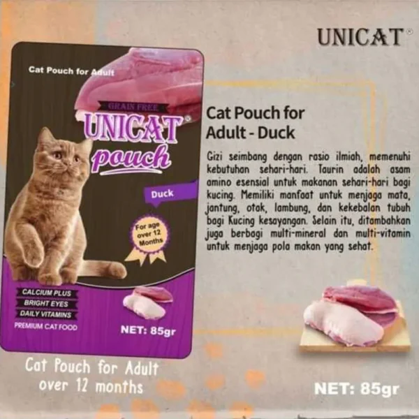 Unicat Wet Food Pouch 85gr untuk Kucing - Image 4