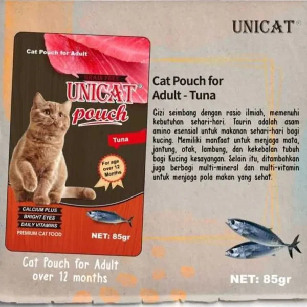 Unicat Wet Food Pouch 85gr untuk Kucing - Image 6