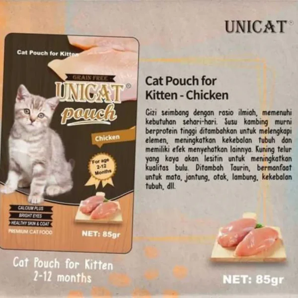 Unicat Wet Food Pouch 85gr untuk Kucing - Image 8