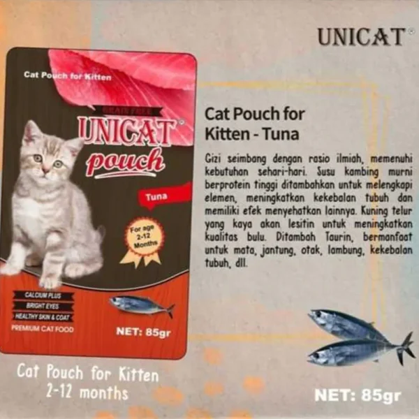 Unicat Wet Food Pouch 85gr untuk Kucing - Image 10