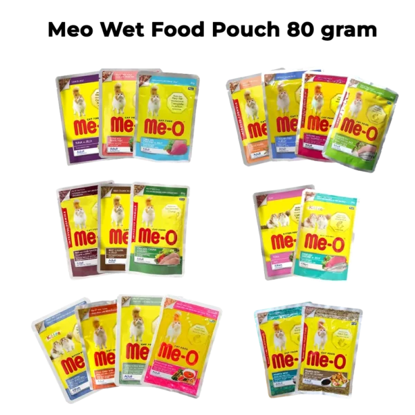 MeO Wet Food Pouch 80gr untuk Kucing