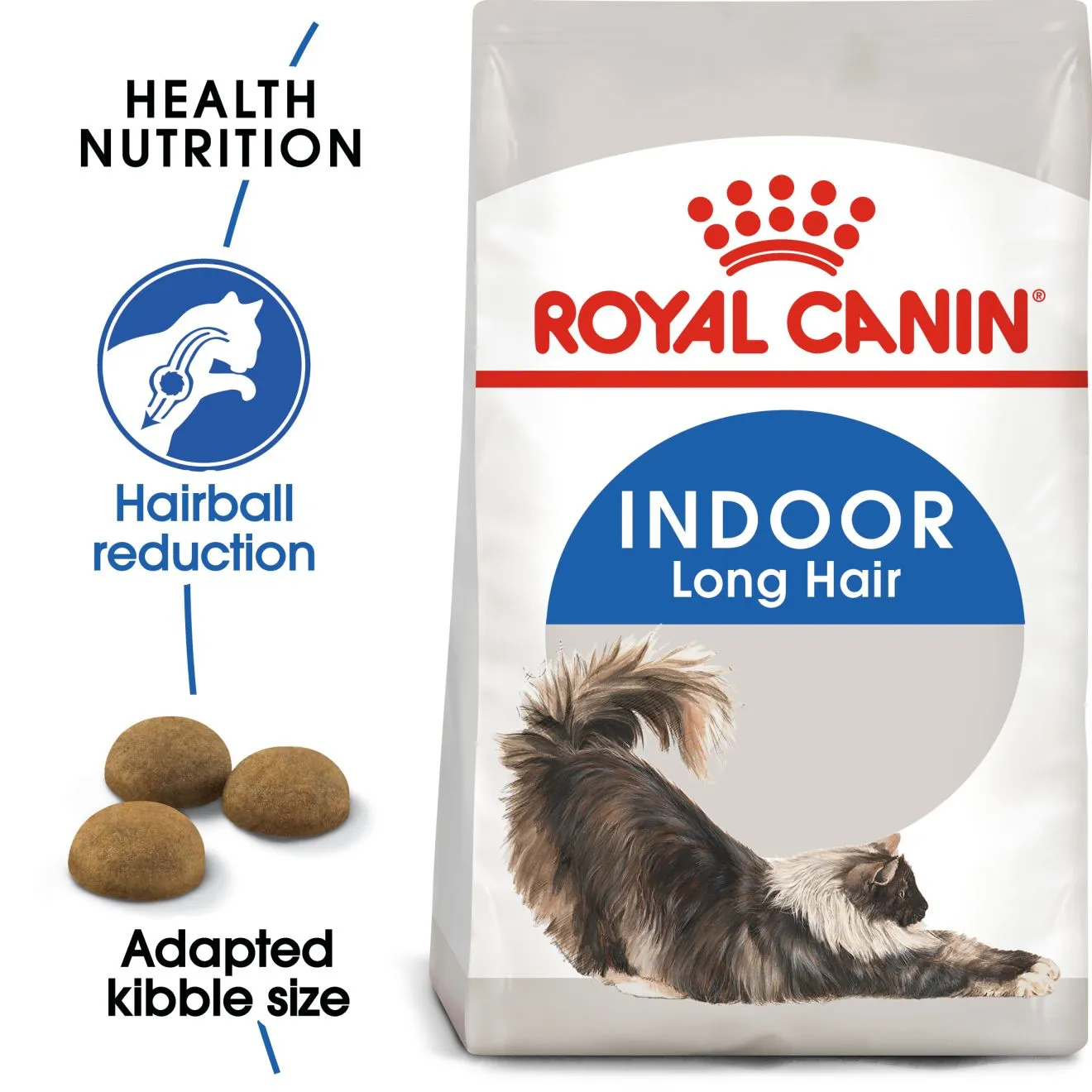 Royal Canin Indoor Long Hair (0.4kg) Adult Dry Makanan Kucing Dewasa - Feline Health Nutrition - Image 2