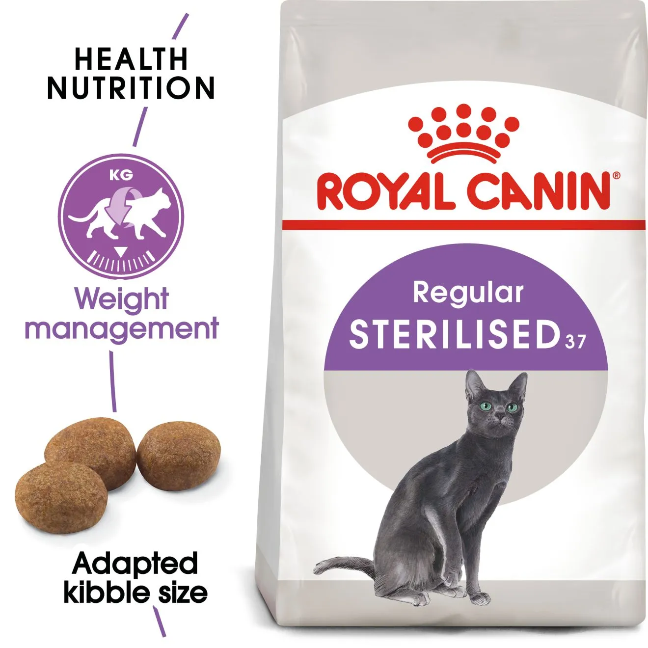 Royal Canin Sterilised 37 (2kg) Adult Dry Makanan Kucing Dewasa - Feline Health Nutrition - Image 2
