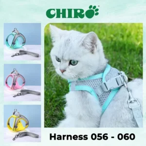 Harness Rompi + Tali Reflektif untuk Kucing