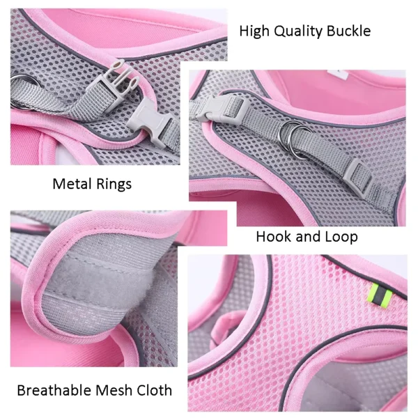 Harness Rompi + Tali Reflektif untuk Kucing - Image 2