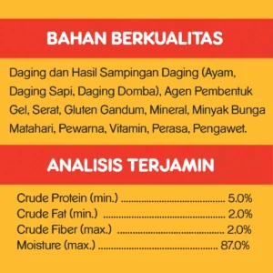makanan anjing pedigree beef bahan