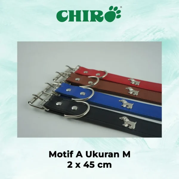 Kalung Kulit Trendy Bermotif untuk Hewan - Image 3