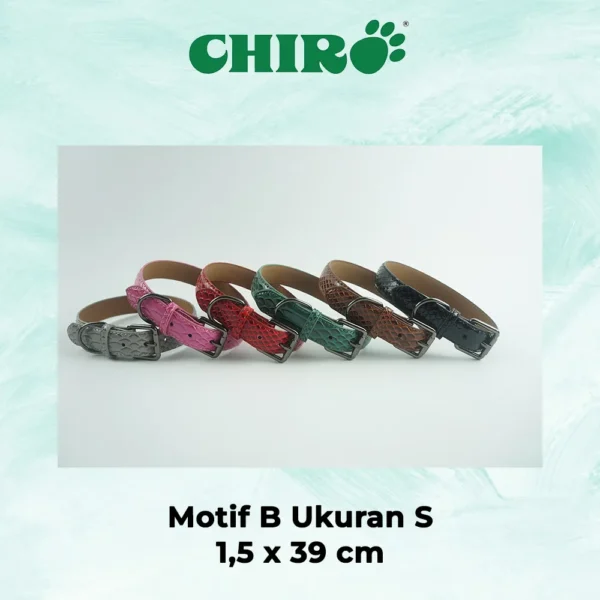 Kalung Kulit Trendy Bermotif untuk Hewan - Image 5
