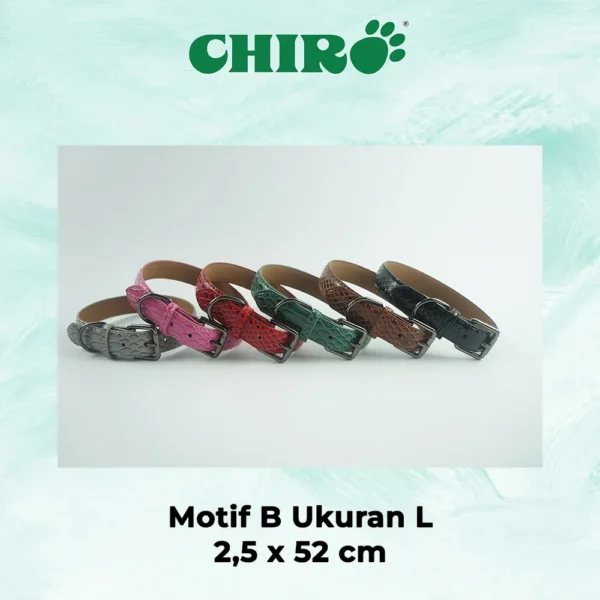 Kalung Kulit Trendy Bermotif untuk Hewan - Image 7