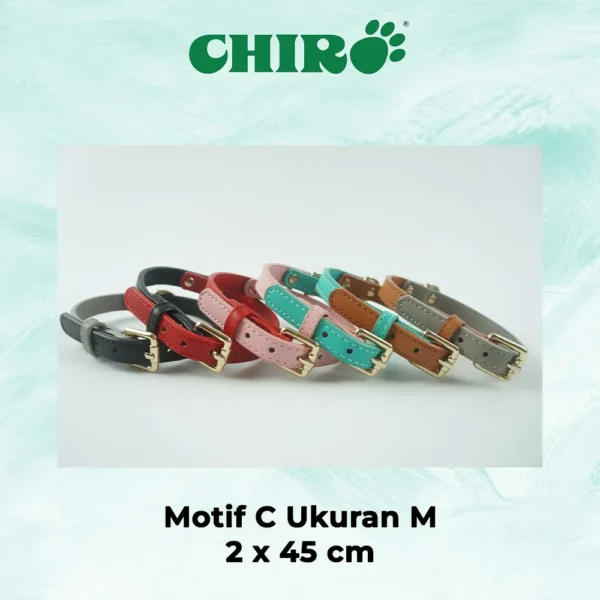 Kalung Kulit Trendy Bermotif untuk Hewan - Image 9