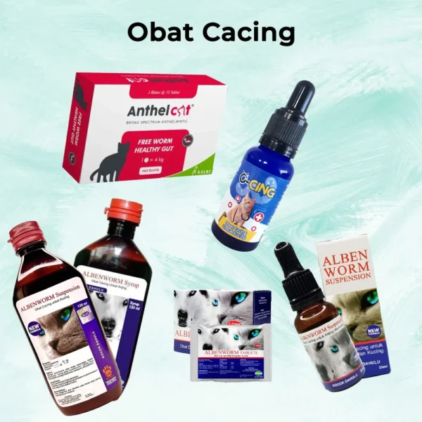 Obat Cacing Hewan untuk Kucing dan Anjing