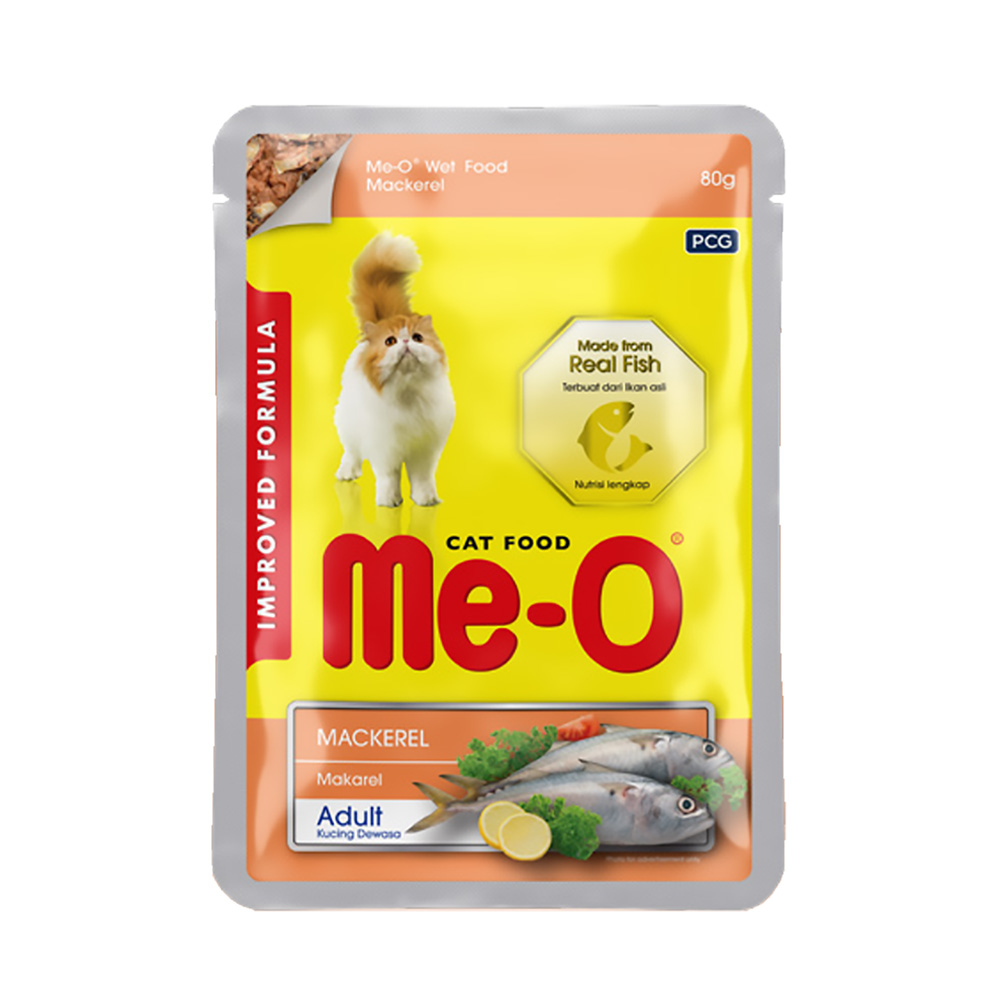 Meo Pouch Wet (80gr) - Adult Mackerel