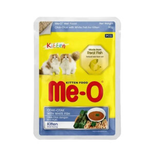 Meo Pouch Wet (80gr) - Kitten Otak Otak with White Fish