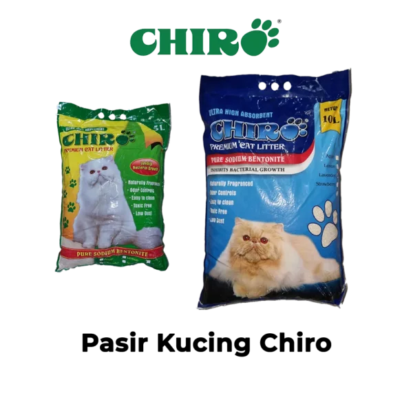 Pasir Bentonite Chiro Litter untuk Kucing