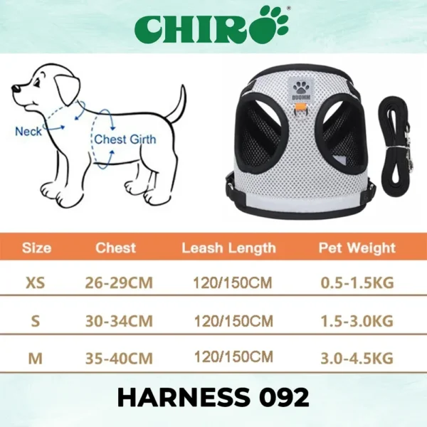 Harness Rompi + Tali dengan Bahan Reflektif - Image 3