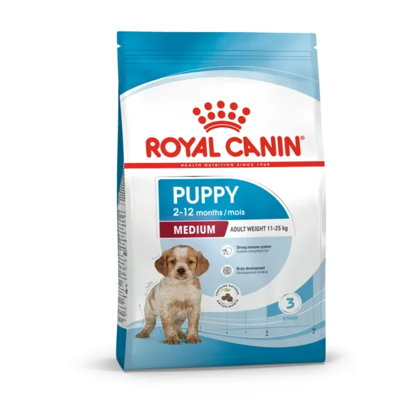 Royal Canin Medium Puppy (4kg) Dry Makanan Anak Anjing - Size Health Nutrition