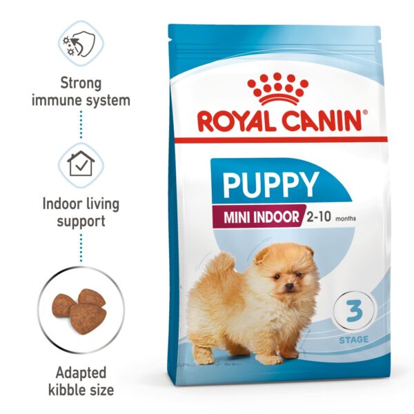 Royal Canin Mini Indoor Puppy (1.5kg) Dry Makanan Anak Anjing - Size Health Nutrition - Image 2
