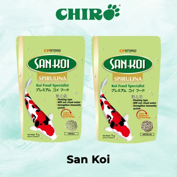 San Koi Spirulina Makanan Ikan Koi
