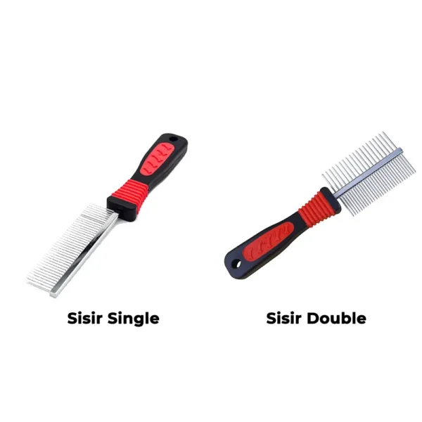 Sisir Single & Double dengan Gagang Karet