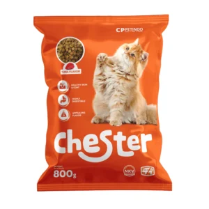 Chester Tuna Cat Food Kibble Persegi