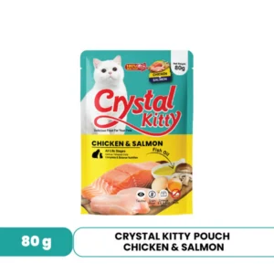Crystal Kitty Pouch 80gr - Chicken & Salmon