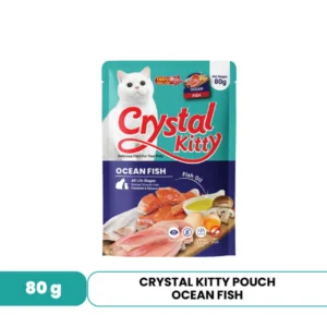 Crystal Kitty Pouch 80gr - Ocean Fish