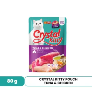 Crystal Kitty Pouch 80gr - Tuna & Chicken