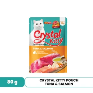 Crystal Kitty Pouch 80gr - Tuna & Salmon