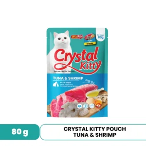 Crystal Kitty Pouch 80gr - Tuna & Shrimp