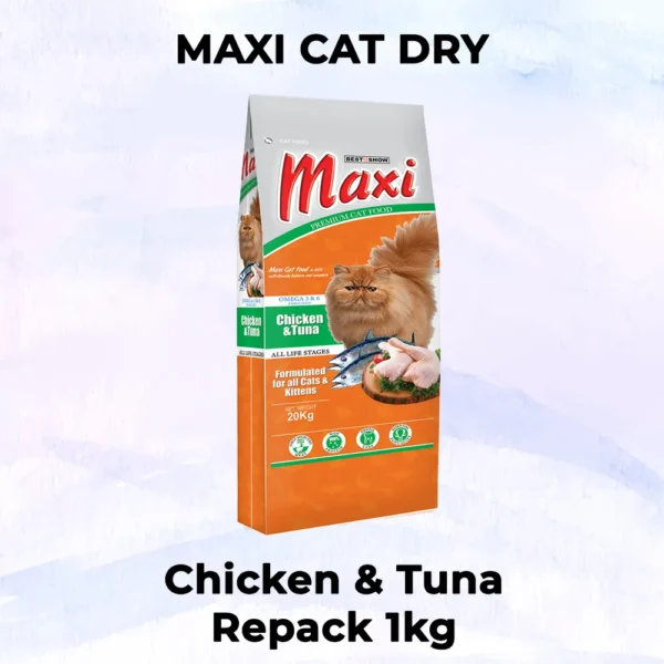Maxi Cat Chicken Tuna Kemasan 1kg