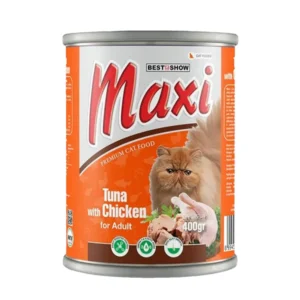 Maxi Cat Kaleng (400gr) - Adult Tuna Chicken