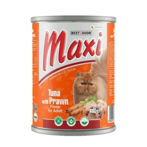 Maxi Cat Kaleng (400gr) - Adult Tuna Prawn