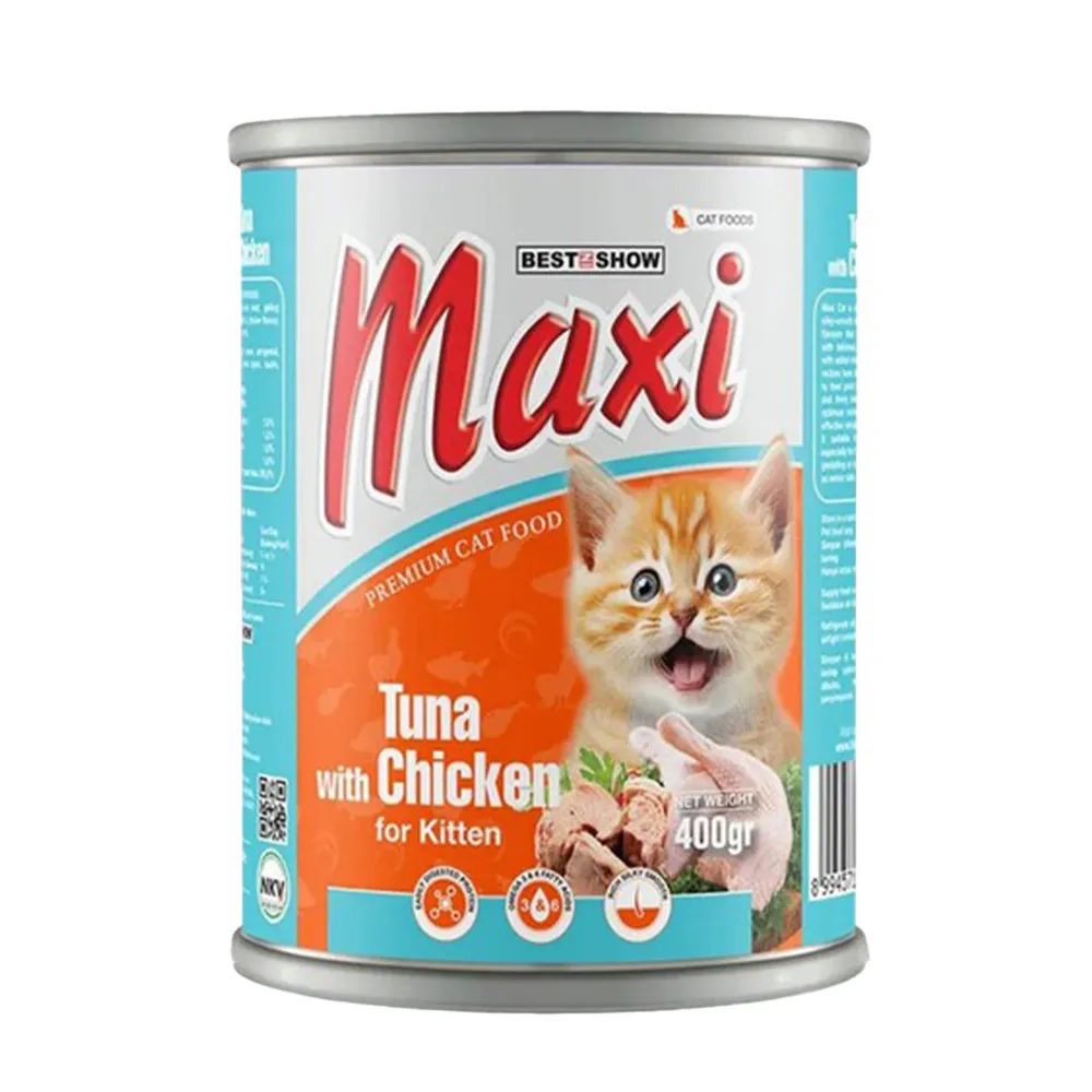 Maxi Cat Kaleng (400gr) - Kitten Tuna Chicken
