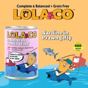 Lola & Co Wet Food Kaleng - Sardine in Prawn
