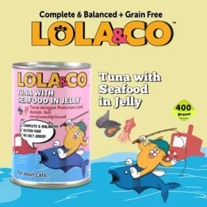Lola & Co Wet Food Kaleng - Tuna with Seafood