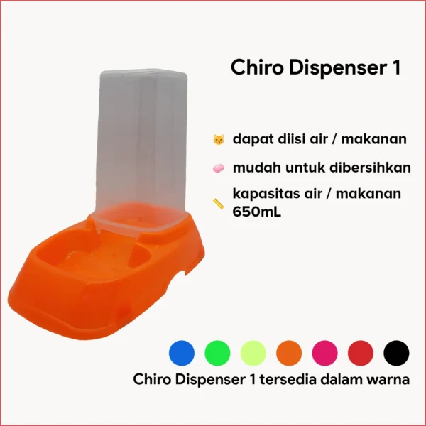 Chiro Dispenser Makanan & Air 650mL