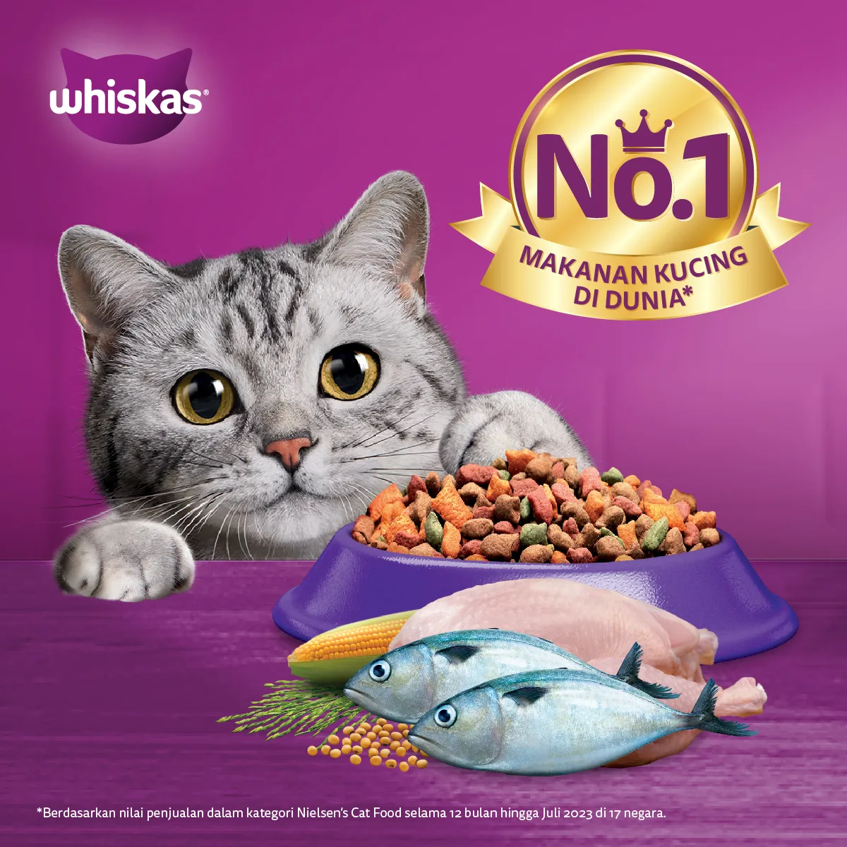 Whiskas Dry Adult (1.2kg) - Mackarel - Image 3