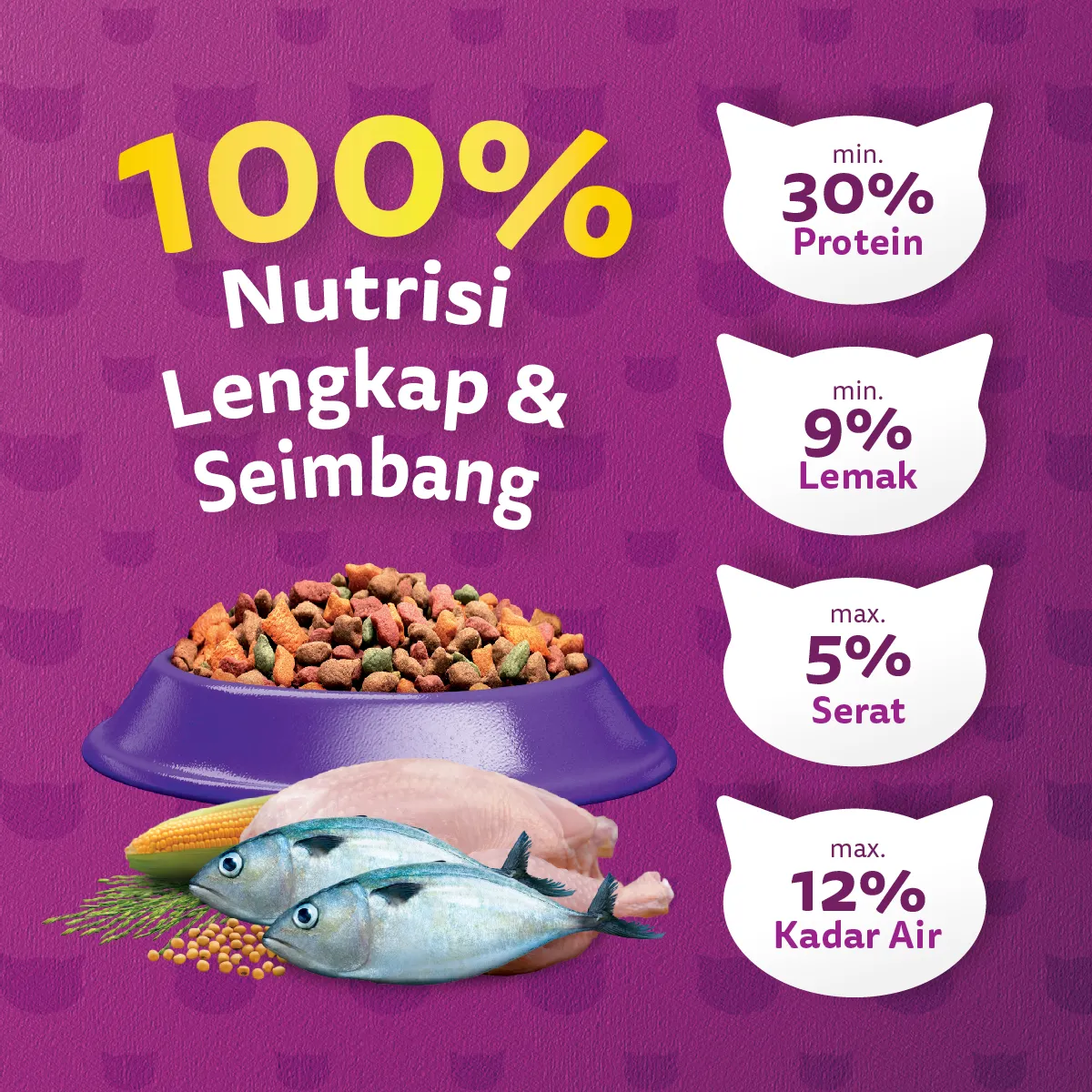 Whiskas Dry Adult (1.2kg) - Mackarel - Image 6