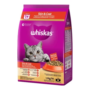 Whiskas Dry Skin & Coat rasa Ayam & Salmon